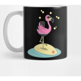 Baskı Dükkanı KB1530 Flamingo Flamingolar Porselen Kupa Bardak