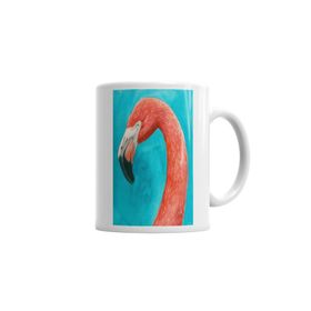 Baskı Dükkanı KB1532 Flamingo Porselen Kupa Bardak