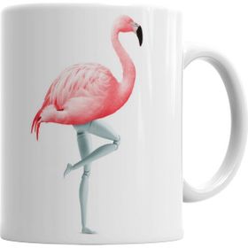 Baskı Dükkanı KB1532 Flamingo Porselen Kupa Bardak