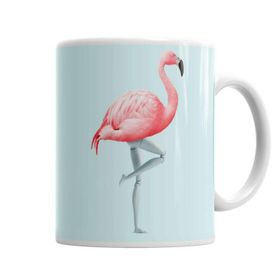 Baskı Dükkanı KB1532 Flamingo Porselen Kupa Bardak