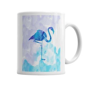 Baskı Dükkanı KB1536 Flamingo Bulutlarda Porselen Kupa Bardak
