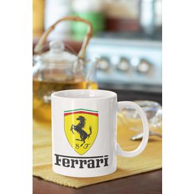 Baskı Dükkanı KB1542 Ferrari Porselen Kupa Bardak