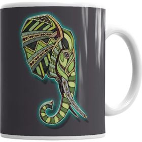 Baskı Dükkanı KB1555 Elephant Porselen Kupa Bardak