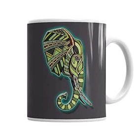 Baskı Dükkanı KB1555 Elephant Porselen Kupa Bardak