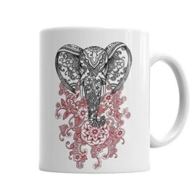 Baskı Dükkanı KB1557 Elefante Porselen Kupa Bardak