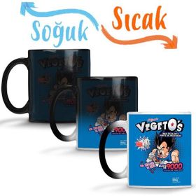 Baskı Dükkanı KB1560 Dragon Ball Z Cereal Matinal Vegetos Porselen Kupa Bardak