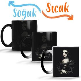 Baskı Dükkanı KB1565 Dj Mona Lisa Porselen Kupa Bardak
