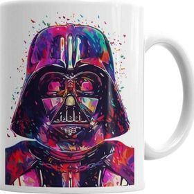 Baskı Dükkanı KB1575 Darth Vader Paint Porselen Kupa Bardak