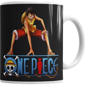 Baskı Dükkanı KB1603 Luffy One Piece Porselen Kupa Bardak