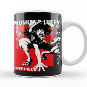 Baskı Dükkanı KB1603 Luffy One Piece Porselen Kupa Bardak