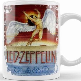 Baskı Dükkanı KB1618 Led Zeppelin Banda Porselen Kupa Bardak
