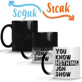 Baskı Dükkanı KB1626 Know Nothing Porselen Kupa Bardak