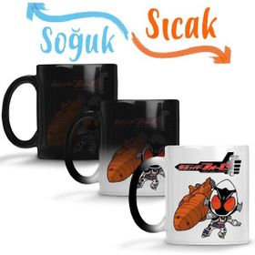 Baskı Dükkanı KB1636 Kamen Rider Fourze Porselen Kupa Bardak