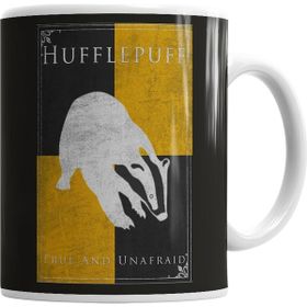 Baskı Dükkanı KB1664 Hufflepufe Porselen Kupa Bardak