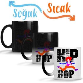 Baskı Dükkanı KB1673 Hip Hop Müzik Porselen Kupa Bardak