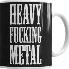 Baskı Dükkanı KB1675 Heavy Metal Porselen Kupa Bardak