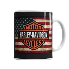 Baskı Dükkanı KB1678 Harley Bandeira Porselen Kupa Bardak