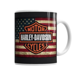 Baskı Dükkanı KB1678 Harley Bandeira Porselen Kupa Bardak