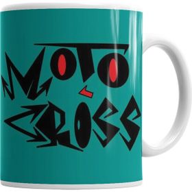 Baskı Dükkanı KB1707 Personalizada Graffit Moto Cross Porselen Kupa Bardak