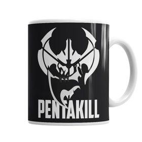 Baskı Dükkanı KB1708 Pentakill Porselen Kupa Bardak