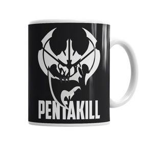 Baskı Dükkanı KB1708 Pentakill Porselen Kupa Bardak