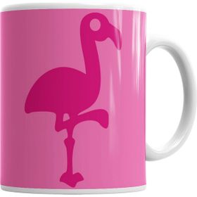 Baskı Dükkanı KB1709 Pembe Yavru Flamingo Porselen Kupa Bardak