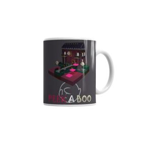 Baskı Dükkanı KB1710 Peek A Boo Porselen Kupa Bardak