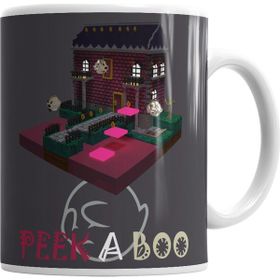 Baskı Dükkanı KB1710 Peek A Boo Porselen Kupa Bardak