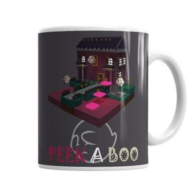Baskı Dükkanı KB1710 Peek A Boo Porselen Kupa Bardak