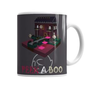 Baskı Dükkanı KB1710 Peek A Boo Porselen Kupa Bardak