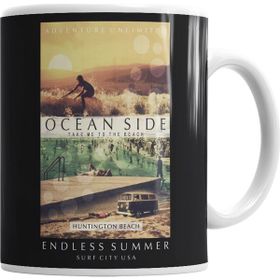 Baskı Dükkanı KB1721 Ocean Side Porselen Kupa Bardak