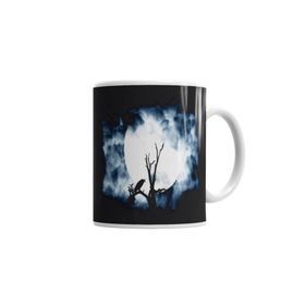 Baskı Dükkanı KB1730 Night Crow Porselen Kupa Bardak
