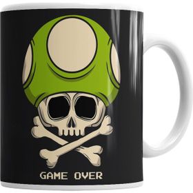 Baskı Dükkanı KB1740 Mushroom Game Over Porselen Kupa Bardak