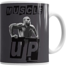 Baskı Dükkanı KB1742 Muscleup Men Porselen Kupa Bardak