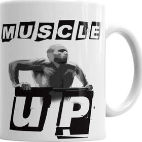Baskı Dükkanı KB1742 Muscleup Men Porselen Kupa Bardak