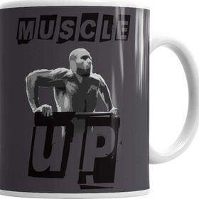 Baskı Dükkanı KB1742 Muscleup Men Porselen Kupa Bardak