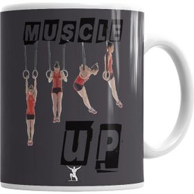 Baskı Dükkanı KB1743 Muscle Up Porselen Kupa Bardak