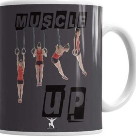 Baskı Dükkanı KB1743 Muscle Up Porselen Kupa Bardak