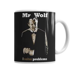 Baskı Dükkanı KB1747 Mr Wolf I Solve Problems Porselen Kupa Bardak