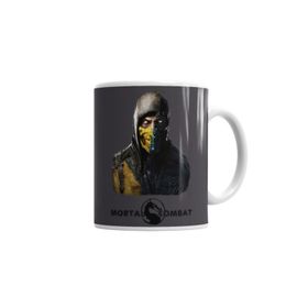 Baskı Dükkanı KB1751 Mortal Kombat Scorpion And Sub Zero Porselen Kupa Bardak