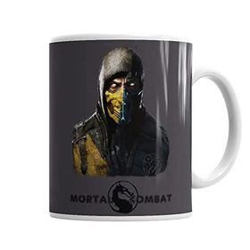 Baskı Dükkanı KB1751 Mortal Kombat Scorpion And Sub Zero Porselen Kupa Bardak