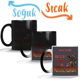 Baskı Dükkanı KB1752 Mortal Kombat Predador Game Porselen Kupa Bardak