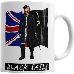 Baskı Dükkanı KB177 Black Sails Porselen Kupa Bardak