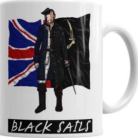 Baskı Dükkanı KB177 Black Sails Porselen Kupa Bardak