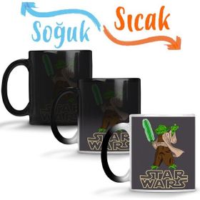 Baskı Dükkanı KB1777 Mestre Yoda Porselen Kupa Bardak