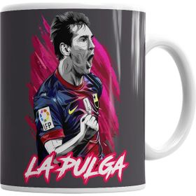 Baskı Dükkanı KB1779 Messi La Pulga Fifa Porselen Kupa Bardak