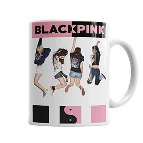 Baskı Dükkanı KB181 Black Pink Porselen Kupa Bardak