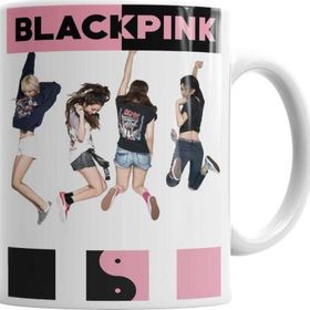 Baskı Dükkanı KB181 Black Pink Porselen Kupa Bardak