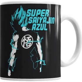 Baskı Dükkanı KB1817 Son Goku Super Saiyajin Azul Porselen Kupa Bardak