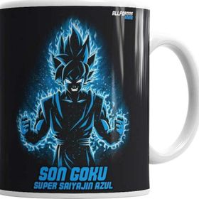 Baskı Dükkanı KB1817 Son Goku Super Saiyajin Azul Porselen Kupa Bardak